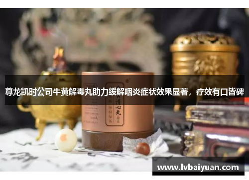 尊龙凯时公司牛黄解毒丸助力缓解咽炎症状效果显著,疗效有口皆碑 尊龙凯时公司牛黄解毒丸助力缓解咽炎症状效果显著,疗效有口皆碑